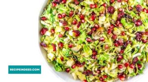 brussel sprout salad recipe served