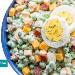 Serve PEA SALAD RECIPE WITH EGGS