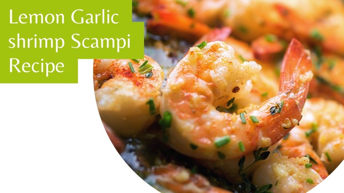 Lemon Garlic shrimp Scampi Recipe